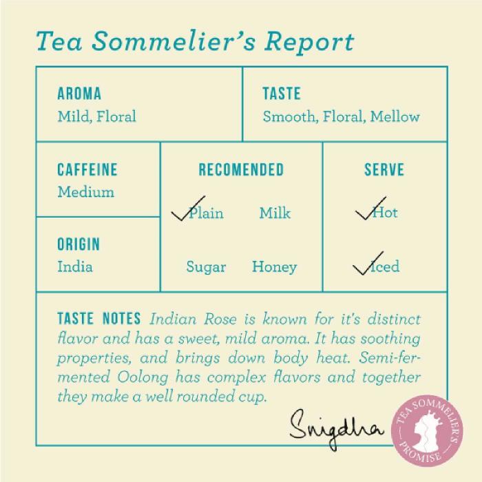 Rose Oolong Tea - 100 grams