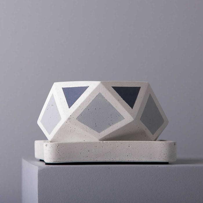Hexamont Invertrix Planter - Grey