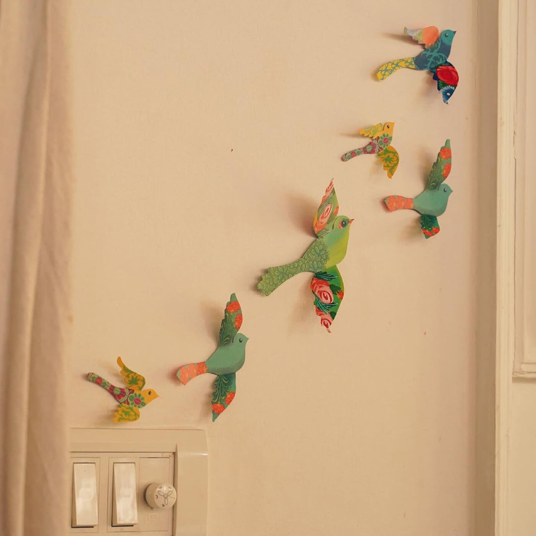 Paper Birds Wall Decor - Set of 24