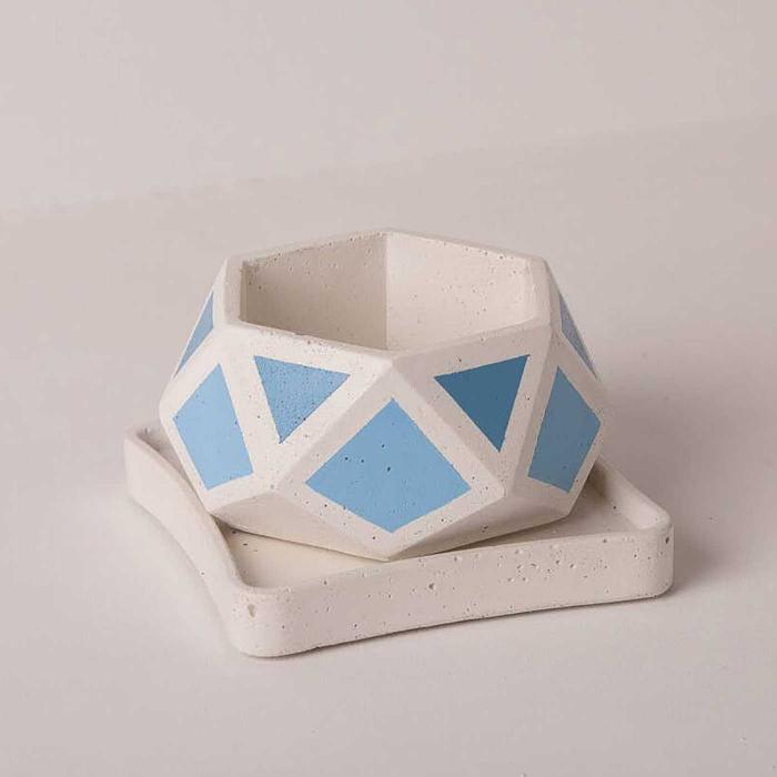 Hexamont Invertrix Planter - Blue