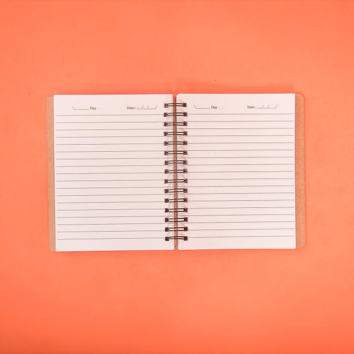 Orange Elephant Spiral Jotbook - A6