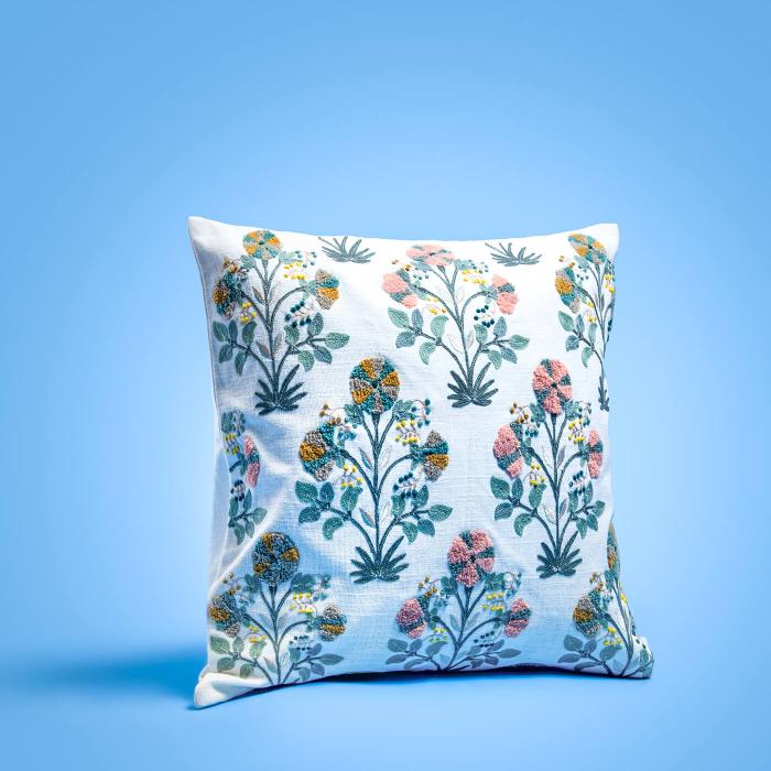Square Cushion Cover (Single) - Butta Jaal