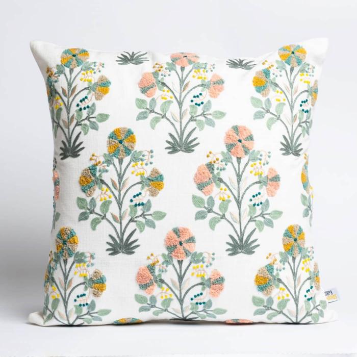 Square Cushion Cover (Single) - Butta Jaal