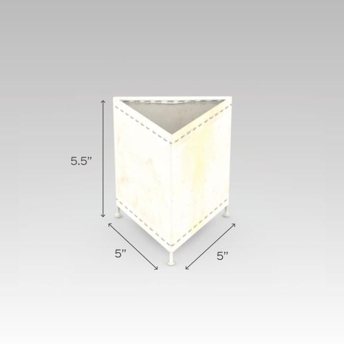 Blue Prism Hand Painted Tholu Bommalata Tealight Lamp | 6 inches