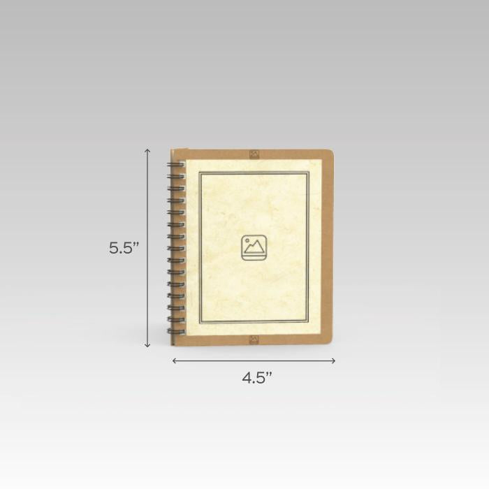 Madhubani Fish Motif Spiral Jotbook with Name - A6