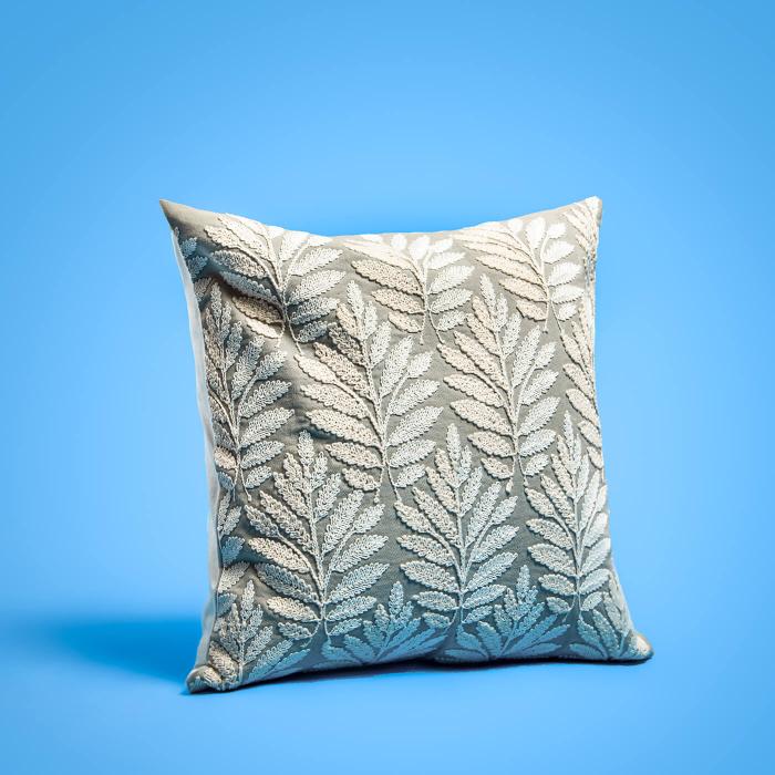Square Cushion Cover (Single) - Natural Leaves
