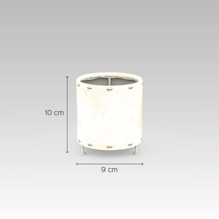 Hand Painted Parchment Leather Tholu Bommalata Tealight Lamp | 4 inches