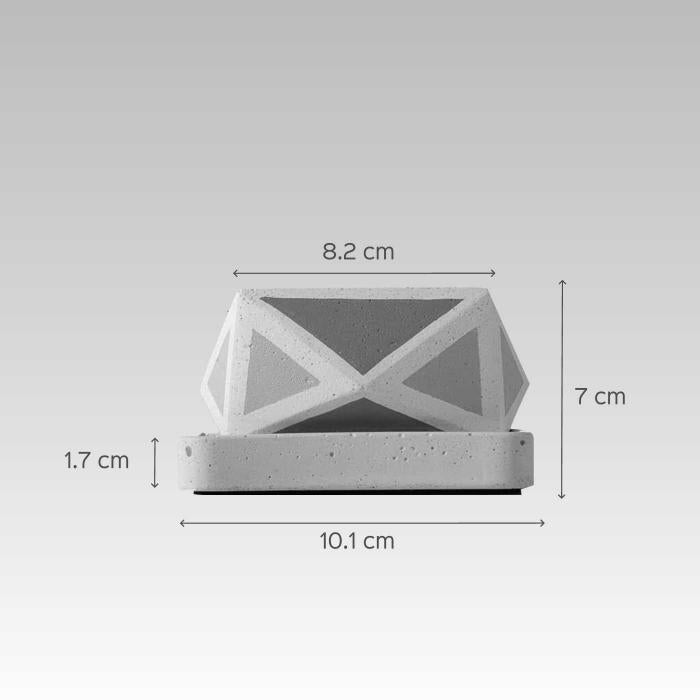 Crystal Invertrix Planter - Blue