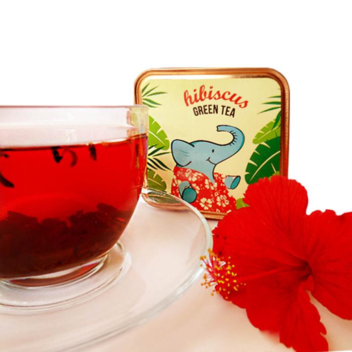 Hibiscus Green Tea - 100 grams