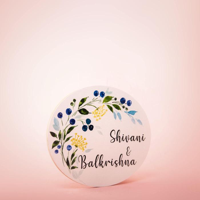 Oval Hand Painted Name Plate 4 - Front View with Name Personalization