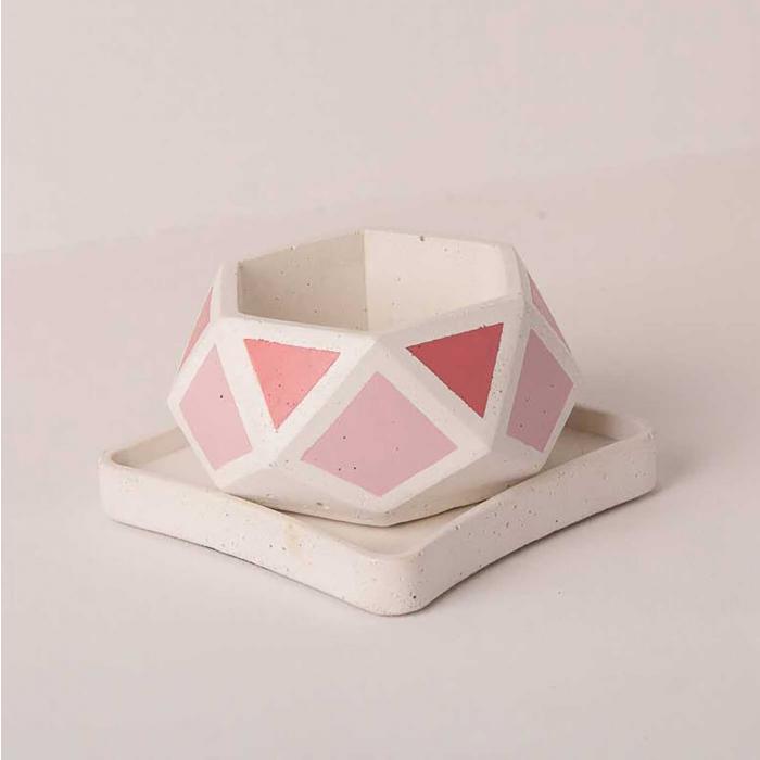 Hexamont Invertrix Planter - Pink