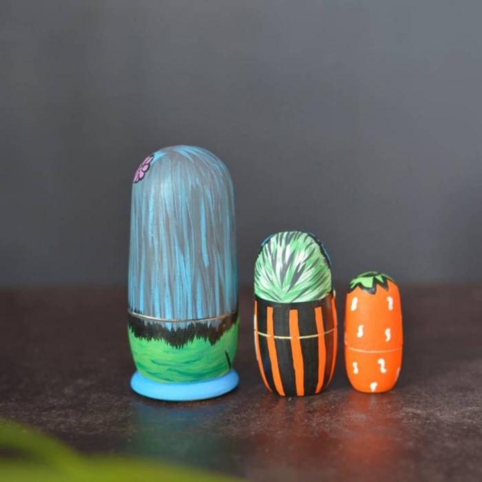 Scary Halloween Family Nesting Dolls