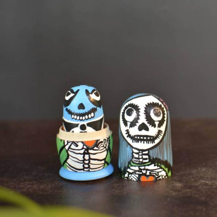Scary Halloween Family Nesting Dolls