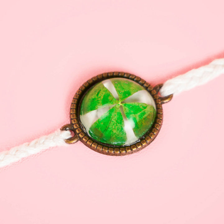 Handcrafted Bio Resin Shell Rakhi