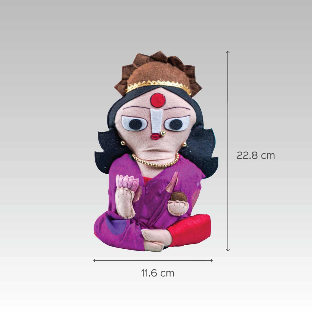 Upcycled Fiber Goddess Laxmi Soft Toy