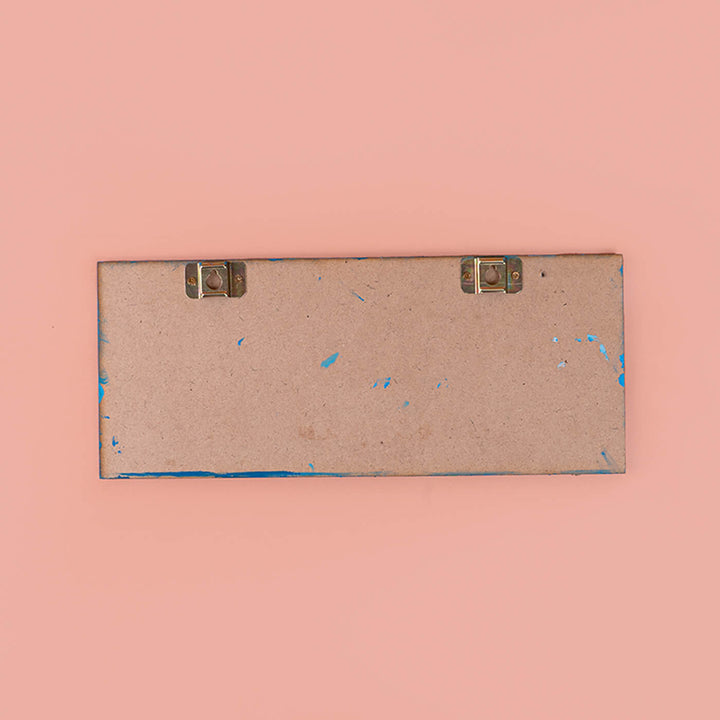 Customised Clay Family Name Plate - Back View Showing Hanging Hardware