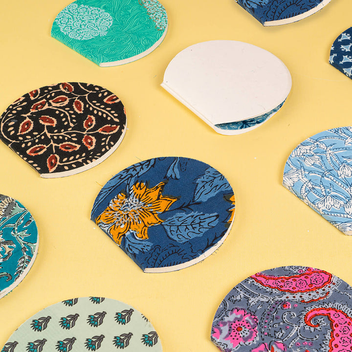 Oyster Diary with Handblock Prints - Set of 2