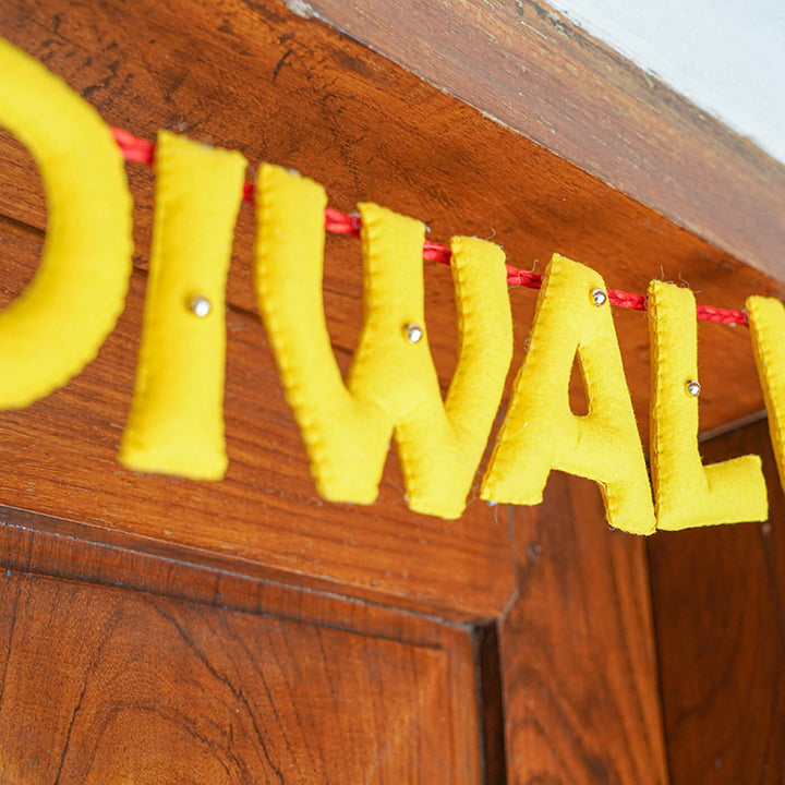 37 In | Handmade Festive Tassled Happy Diwali Toran
