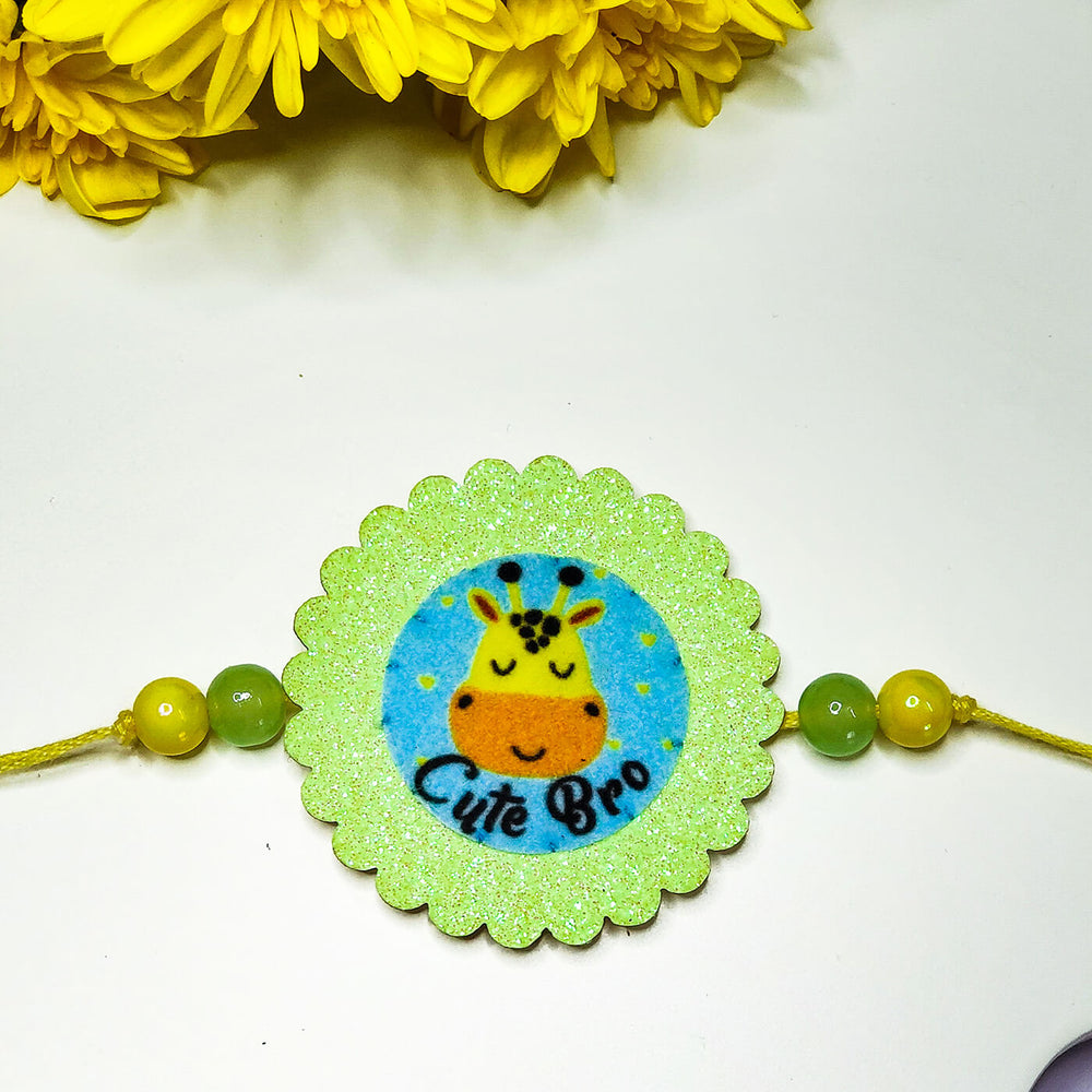 Cute Bro Giraffe Rakhiglow In The Dark - Close-up Front View