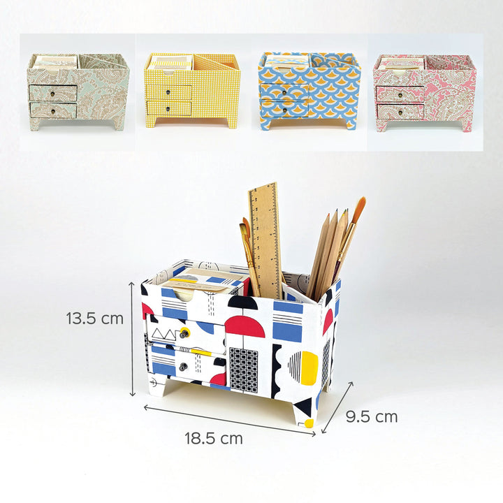 Brown Handmade Paper Pen Stand