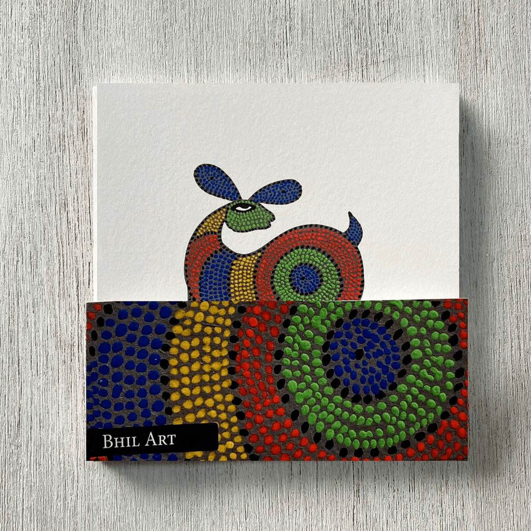 Indian Art Inspired Notecards & Envelopes - Bhil Print - Set of 6