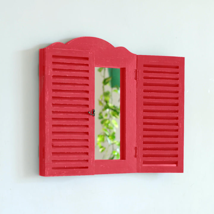 Small Vintage Farmhouse Window Mirror