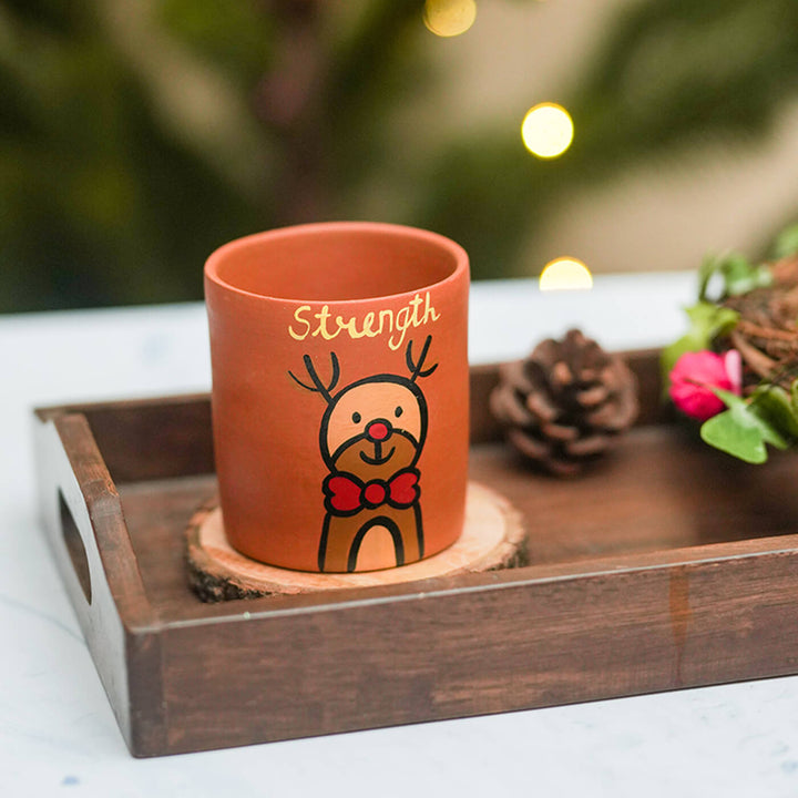 Terracotta Handmade Christmas Planter
