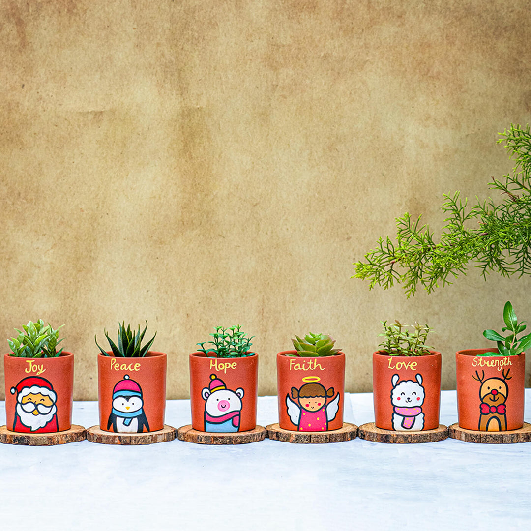 Terracotta Handmade Christmas Planters