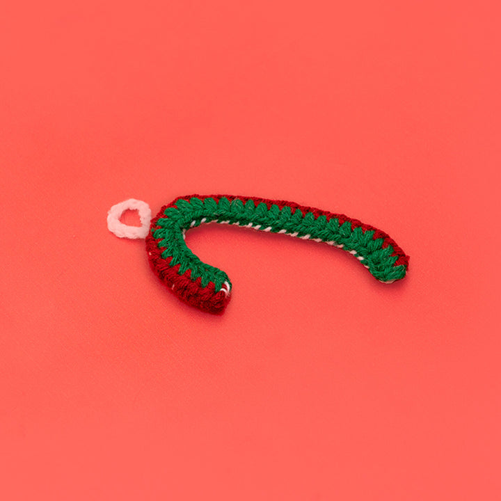 Handmade Candy Crochet Ornaments For Christmas Tree Decoration | Set Of 2