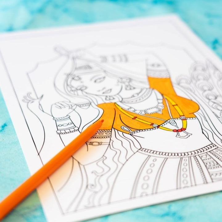 Miniature Painting Portraits - Printable Coloring Sheets