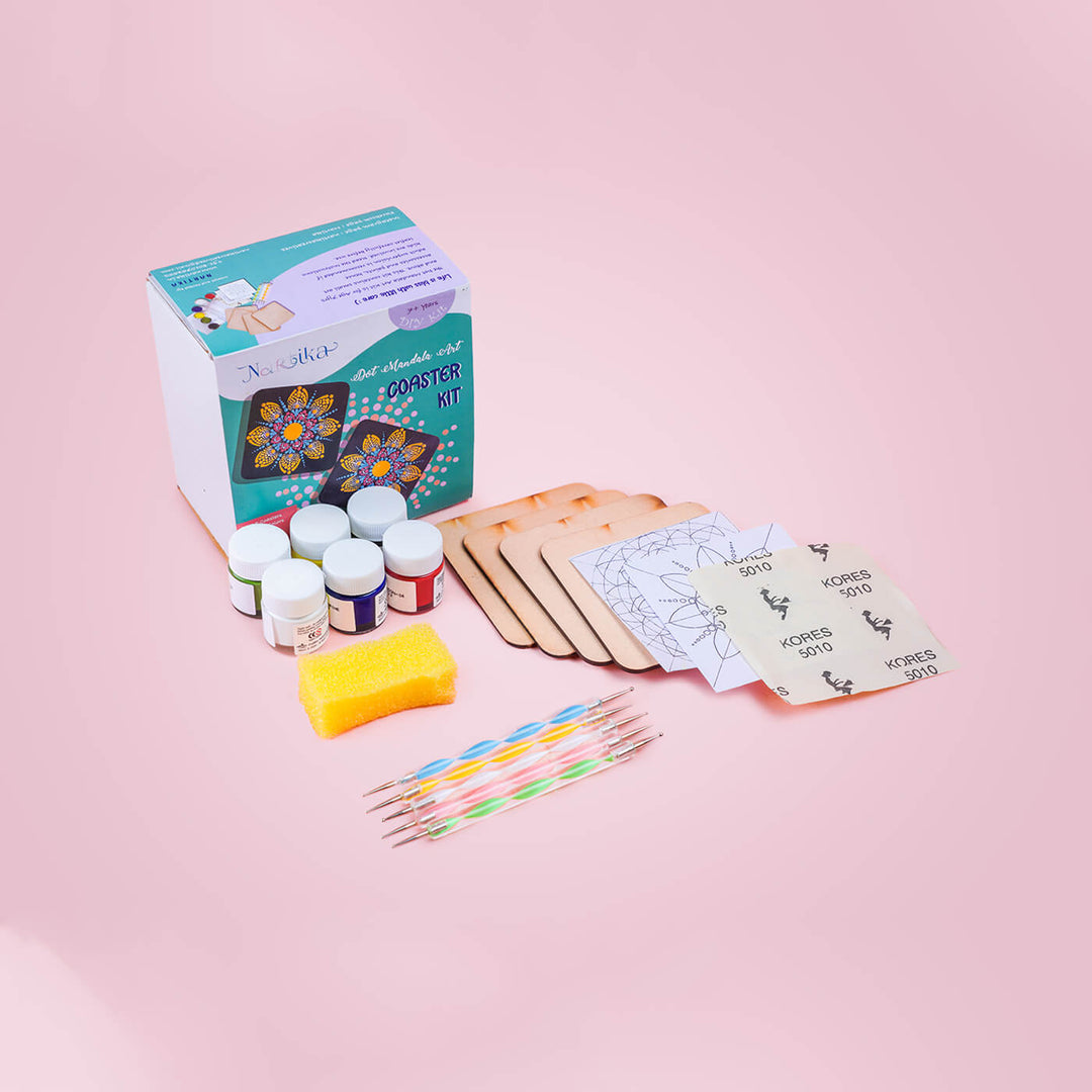 Dot Art Coasters - All Inclusive DIY Kit