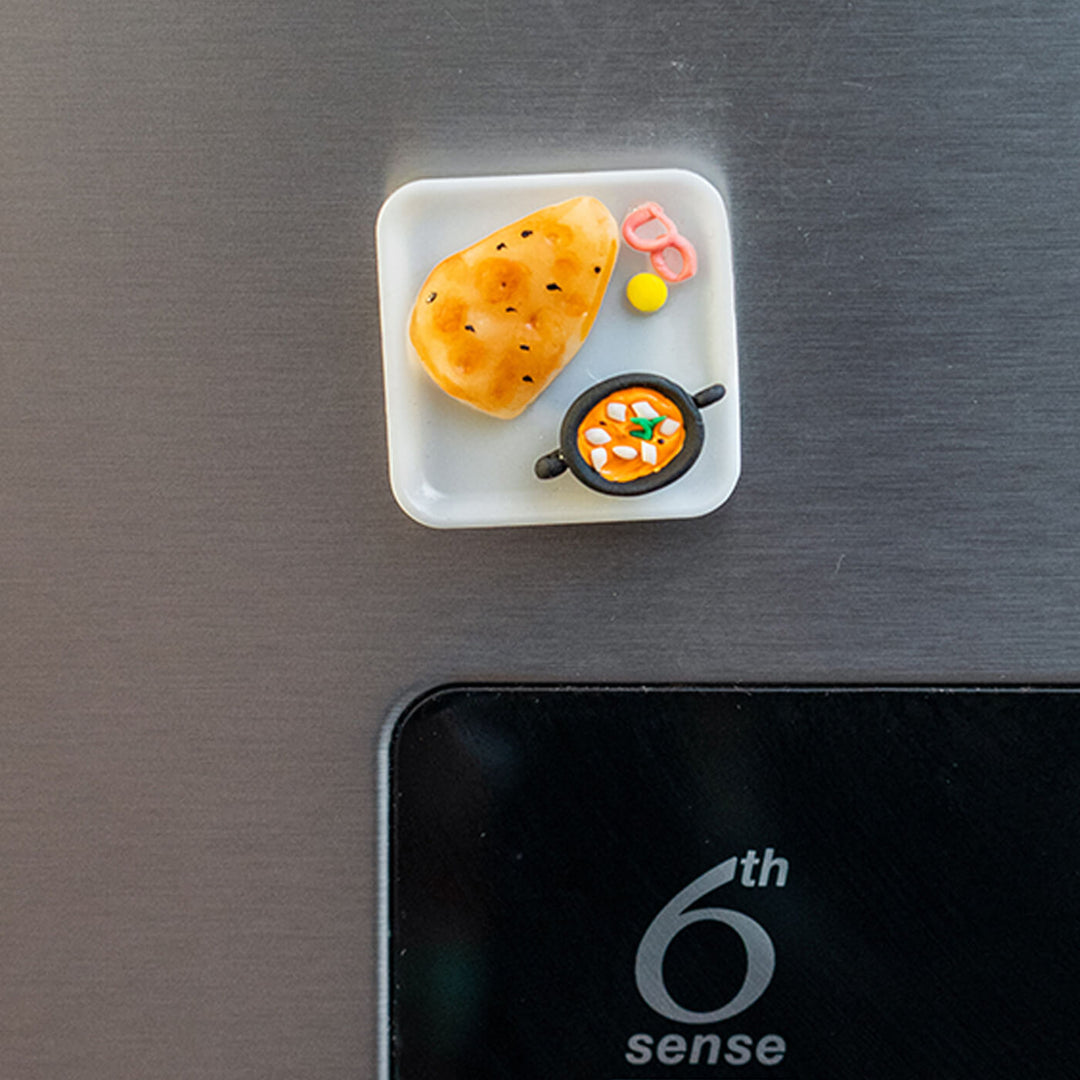 Miniature Naan Clay Fridge Magnet