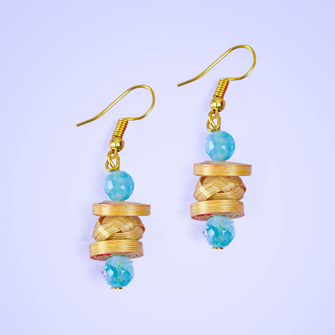 Quill Woven Bamboo Earrings