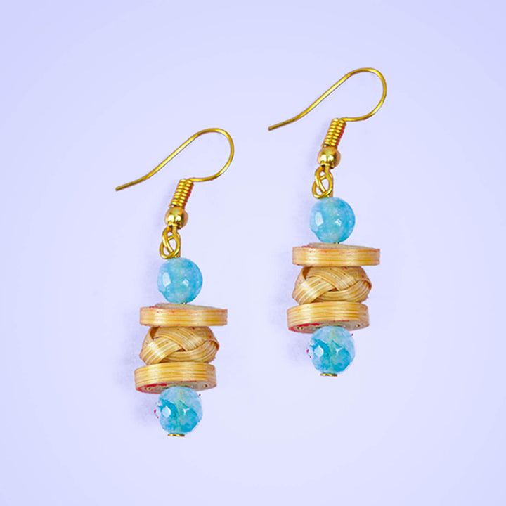 Quill Woven Bamboo Earrings