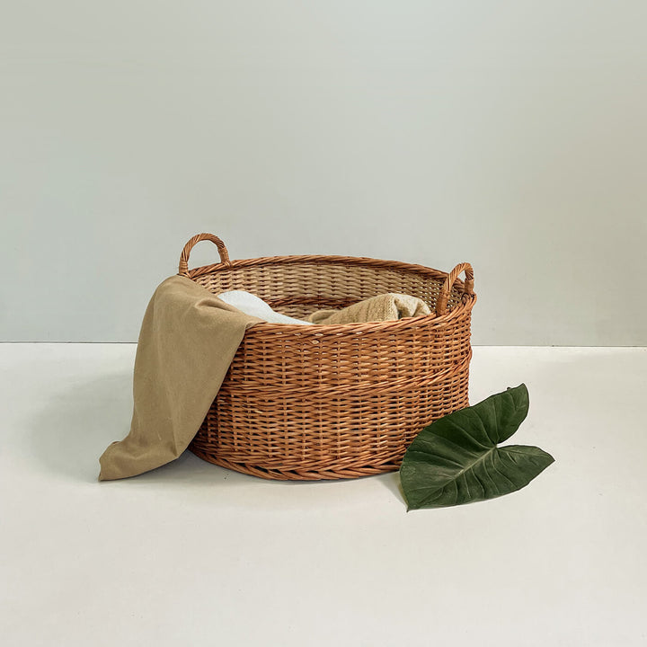 Handwoven Wicker Peony Basket