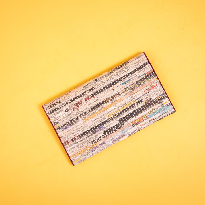 Handwoven Envelope Clutch - Red