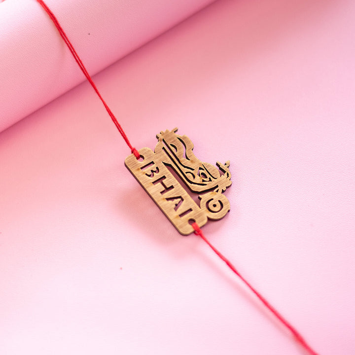 Boss Bhai Mdf Rakhi - Close-up of another bracelet design