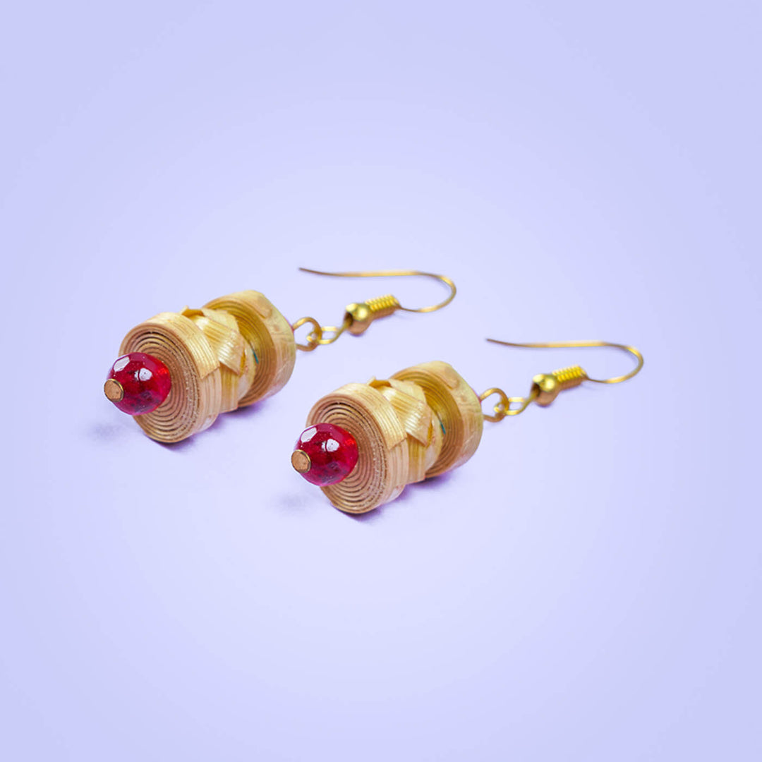 Quill Woven Bamboo Earrings