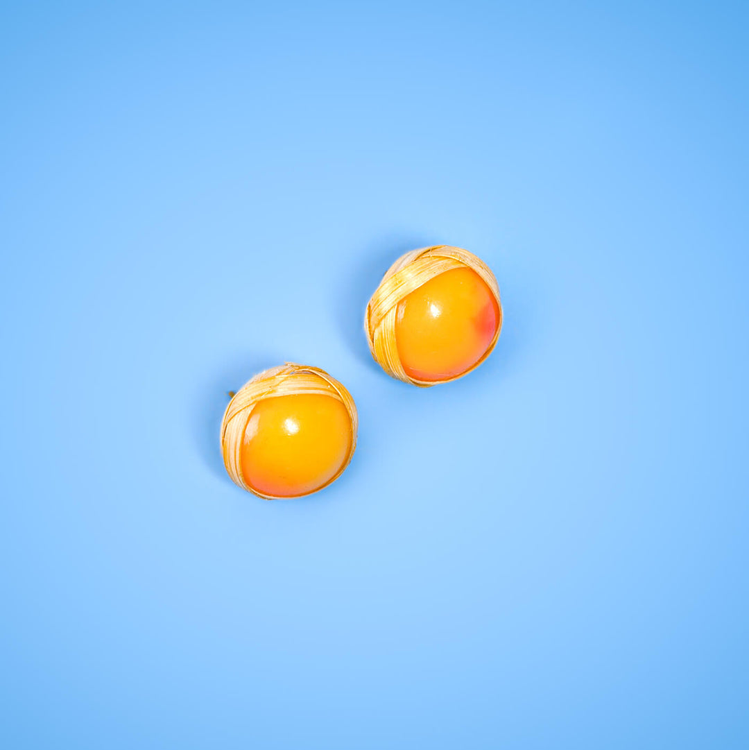 Butti Bamboo Studs - Sunny Yellow