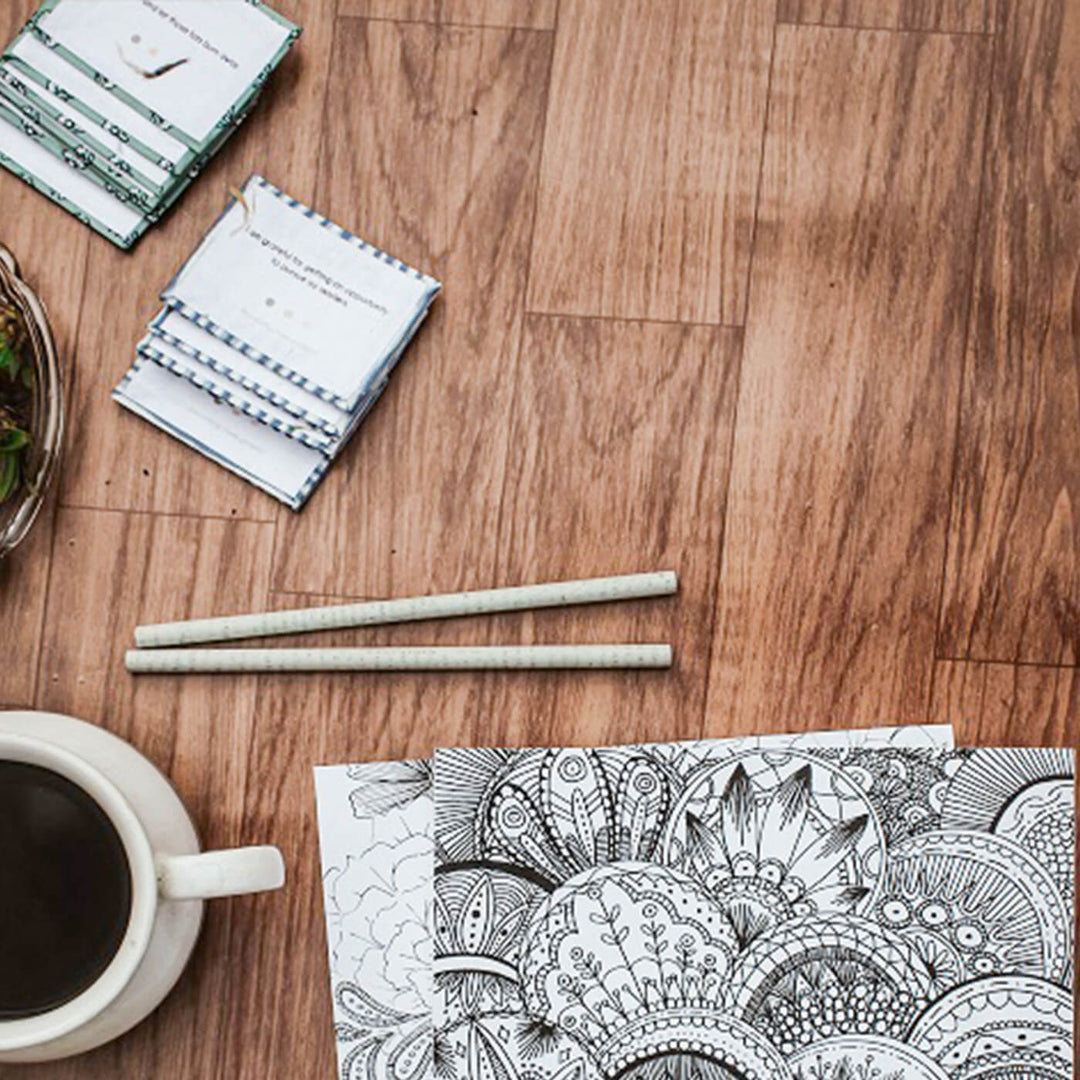 Eco-friendly Handmade Indigo Chevron Journal & Self-Care Hamper