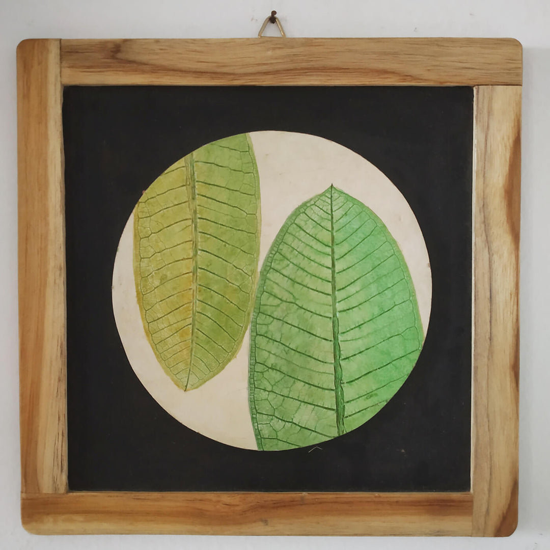 Leaf Imprint Wall Decor - Fresh Green