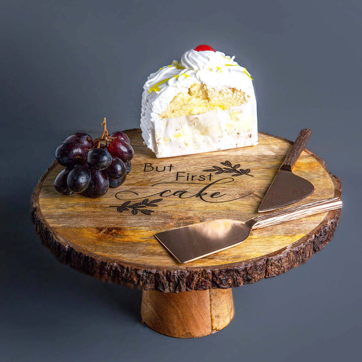 Carol Mango Wood Cake Stand