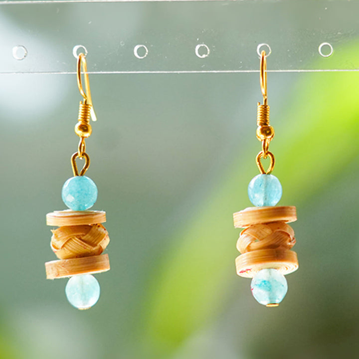 Quill Woven Bamboo Earrings