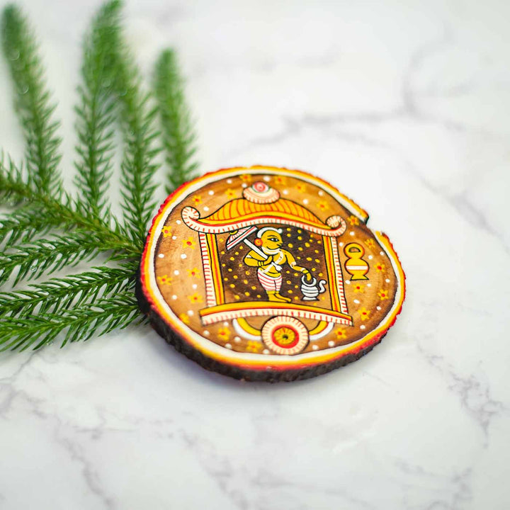 Handpainted Ganjifa Magnet - Vamana