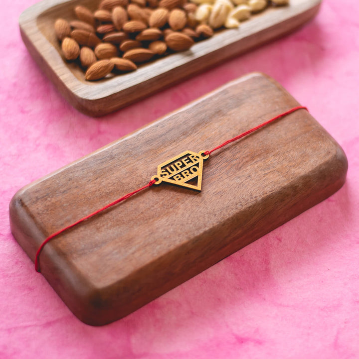 Super Bro Mdf Rakhi - Styled Display View