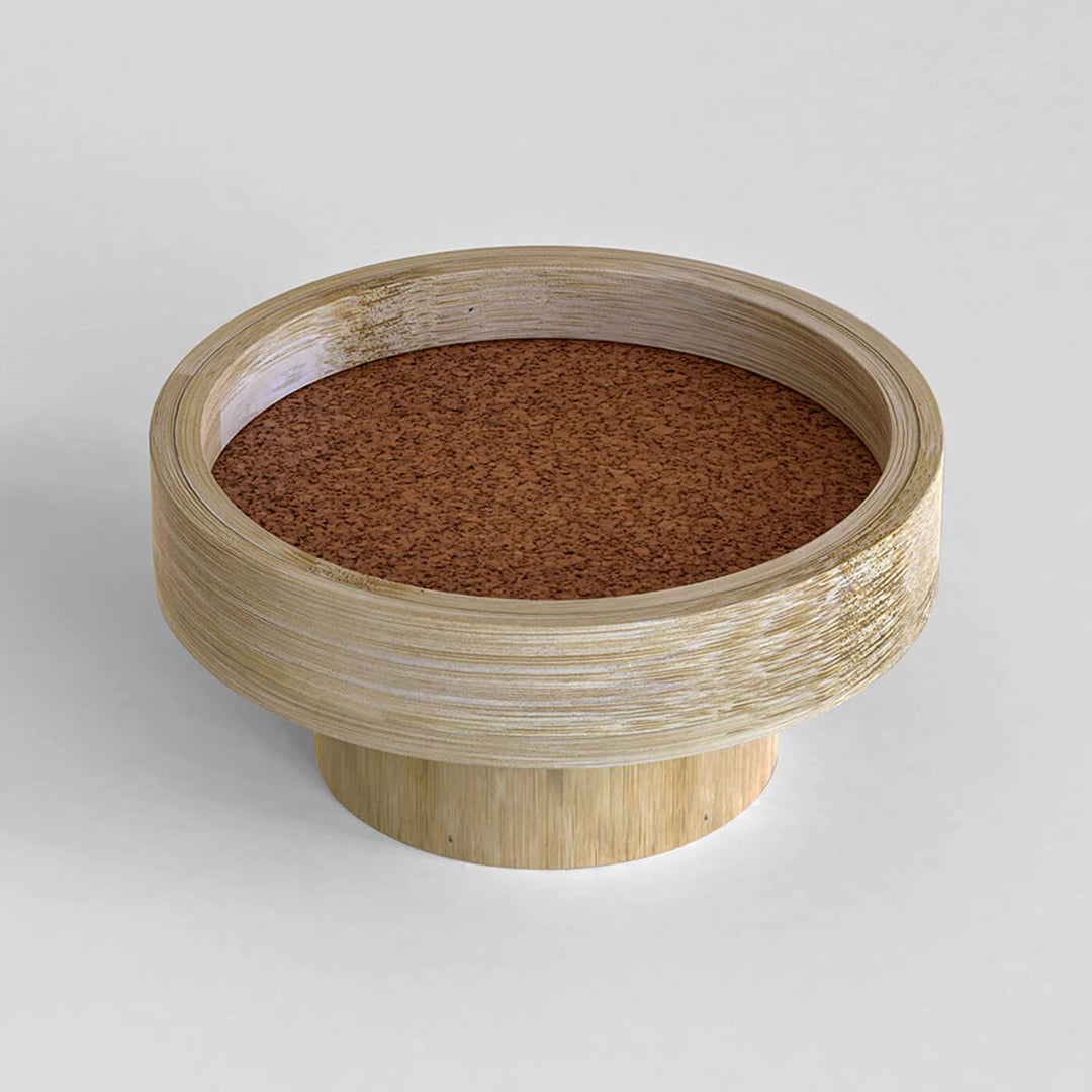 Bamboo Round Podium Small Tray