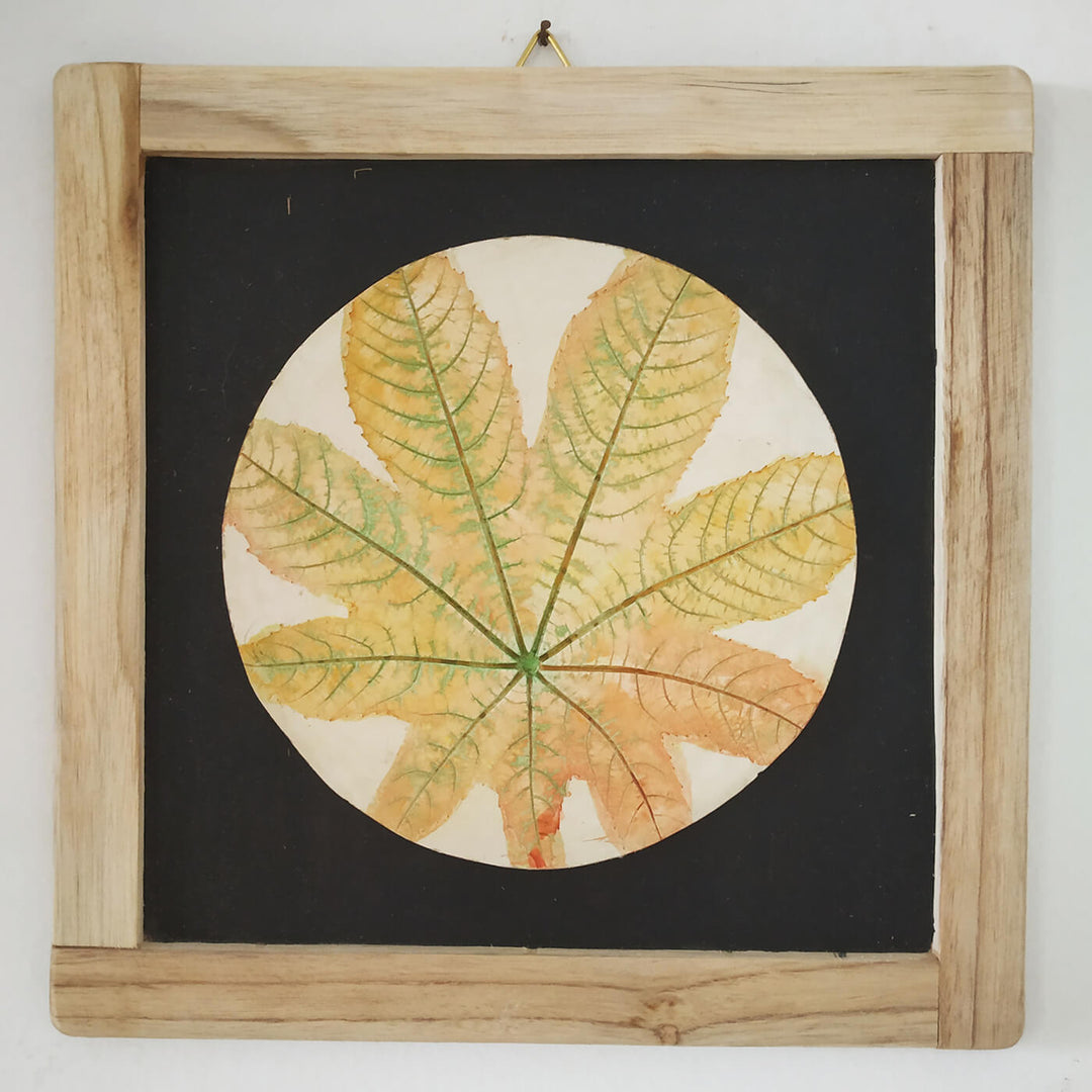 Leaf Imprint Wall Decor - Autumn Hues