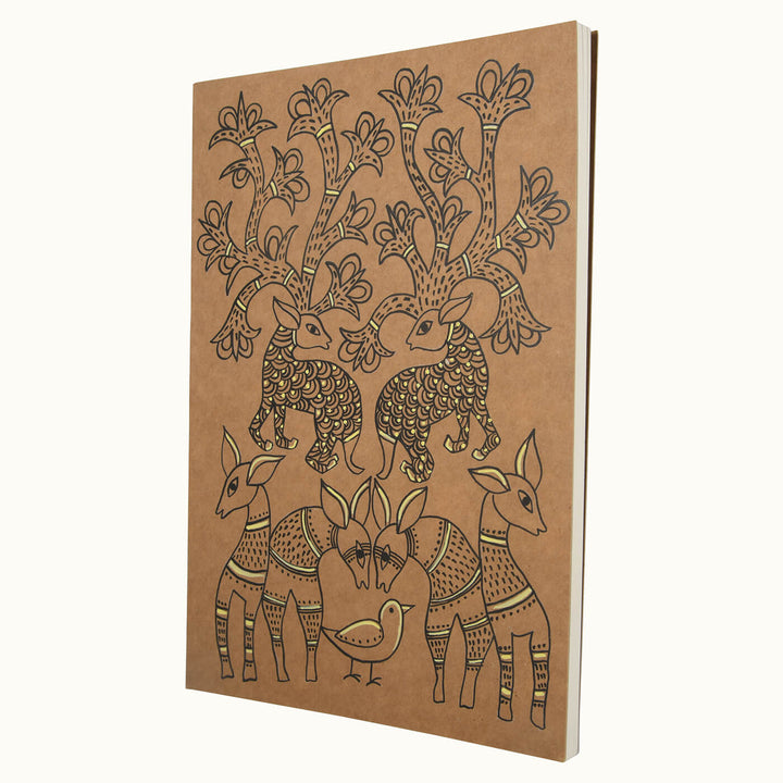 Hand-painted Diary - Gond Artwork