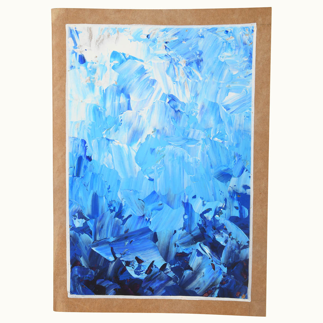 Hand-painted Diary - Ocean Hues