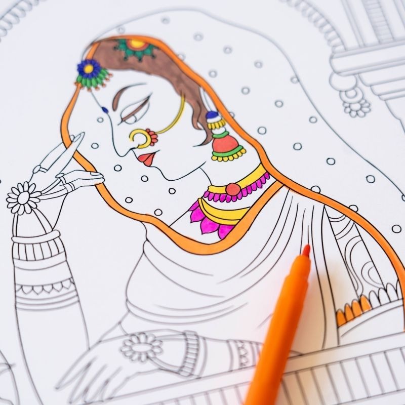 Miniature Painting Portraits - Printable Coloring Sheets